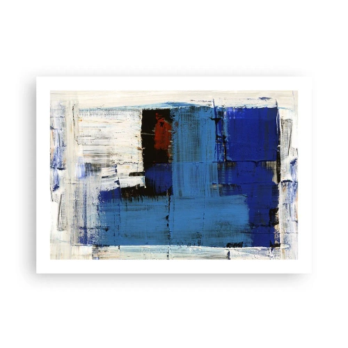 Poster - Geheimnis ist blau - 70x50 cm