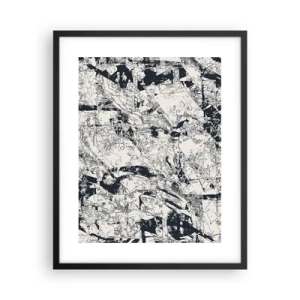 Poster in einem schwarzem Rahmen - Durchdringung der Gegensätze - 40x50 cm