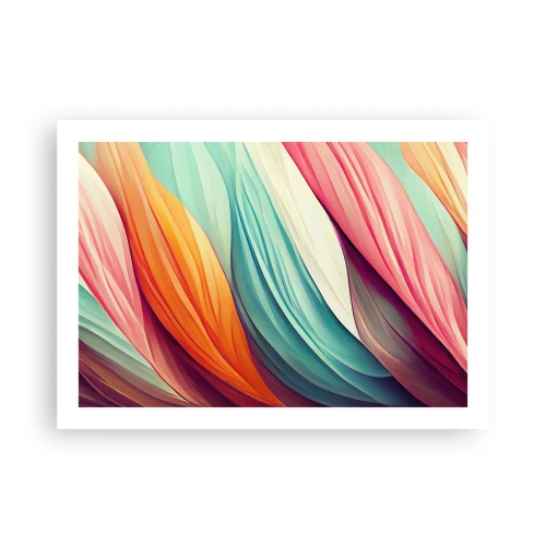 Poster - Regenbogengewebe - 70x50 cm