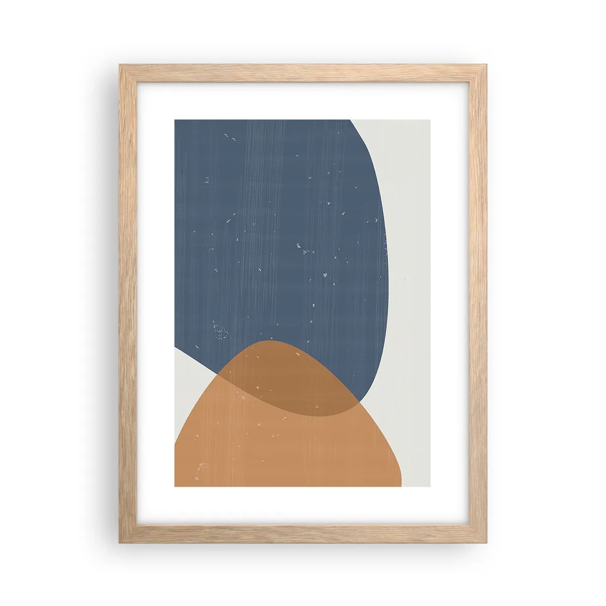 Poster in einem Rahmen aus heller Eiche - Ovale und Einflüsse - 30x40 cm