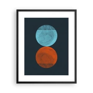 Poster in einem schwarzem Rahmen - Nur Geometrie? - 40x50 cm