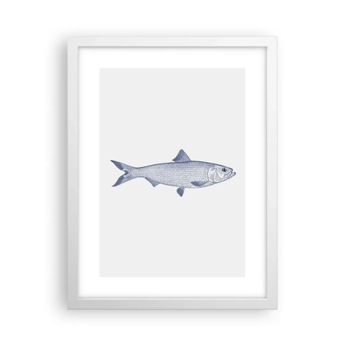 Poster in einem weißen Rahmen - Grüße aus den nördlichen Meeren - 30x40 cm