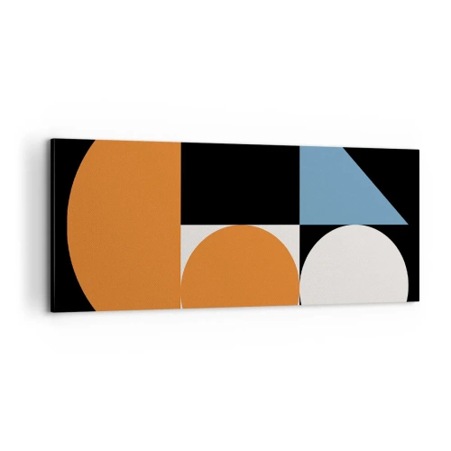 Bild auf Leinwand - Leinwandbild - Bebilderte Anordnung - 100x40 cm