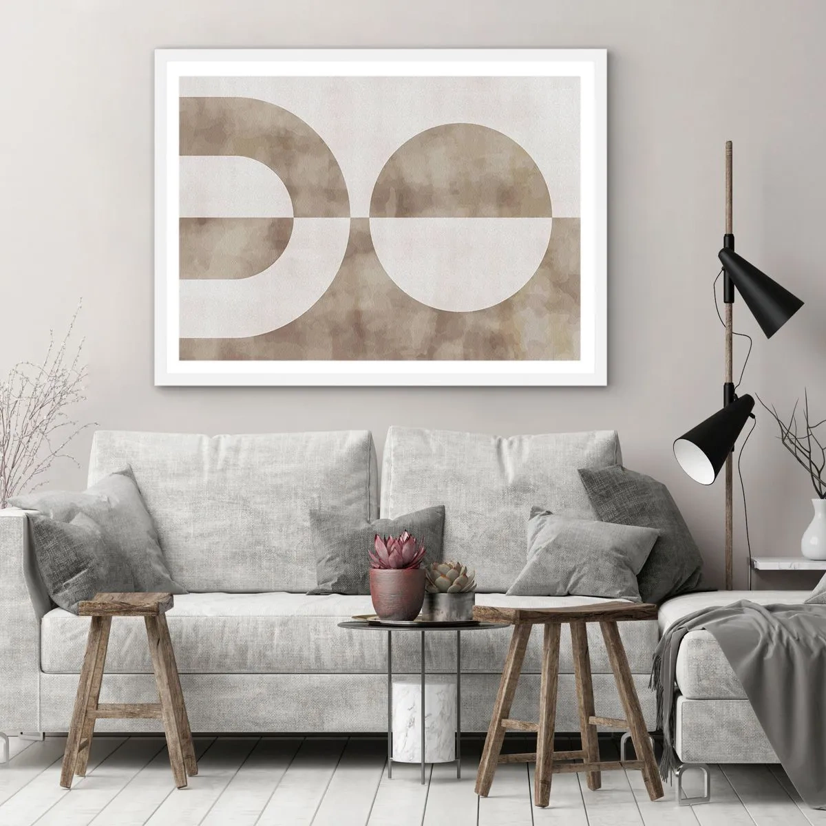 Poster in einem weißen Rahmen - Ähnlichkeiten und Unterschiede - 91x61 cm