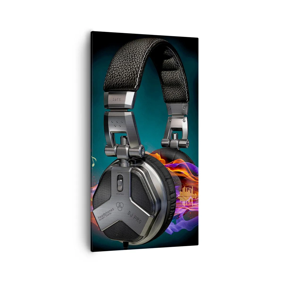 Bild auf Leinwand - Leinwandbild - Feuer der Musik - 55x100 cm