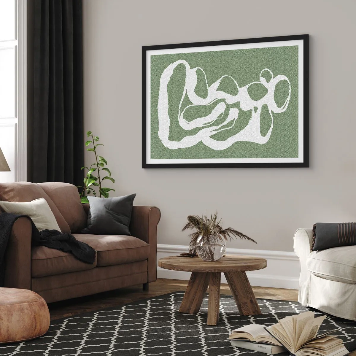 Poster in einem schwarzem Rahmen - Ruf des Weltraums - 40x30 cm