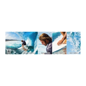 Fototapeten Muster Selbstklebend Deluxe Sticker - Tanzen mit den Wellen - Sport, Surfen, Surfbrett - 100x30 cm