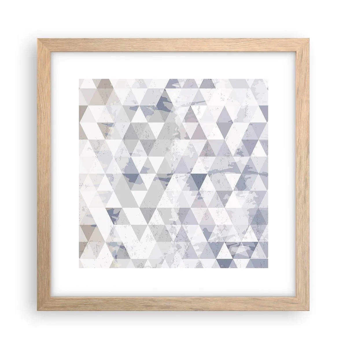 Poster in einem Rahmen aus heller Eiche - Im Rhythmus auf drei - 30x30 cm