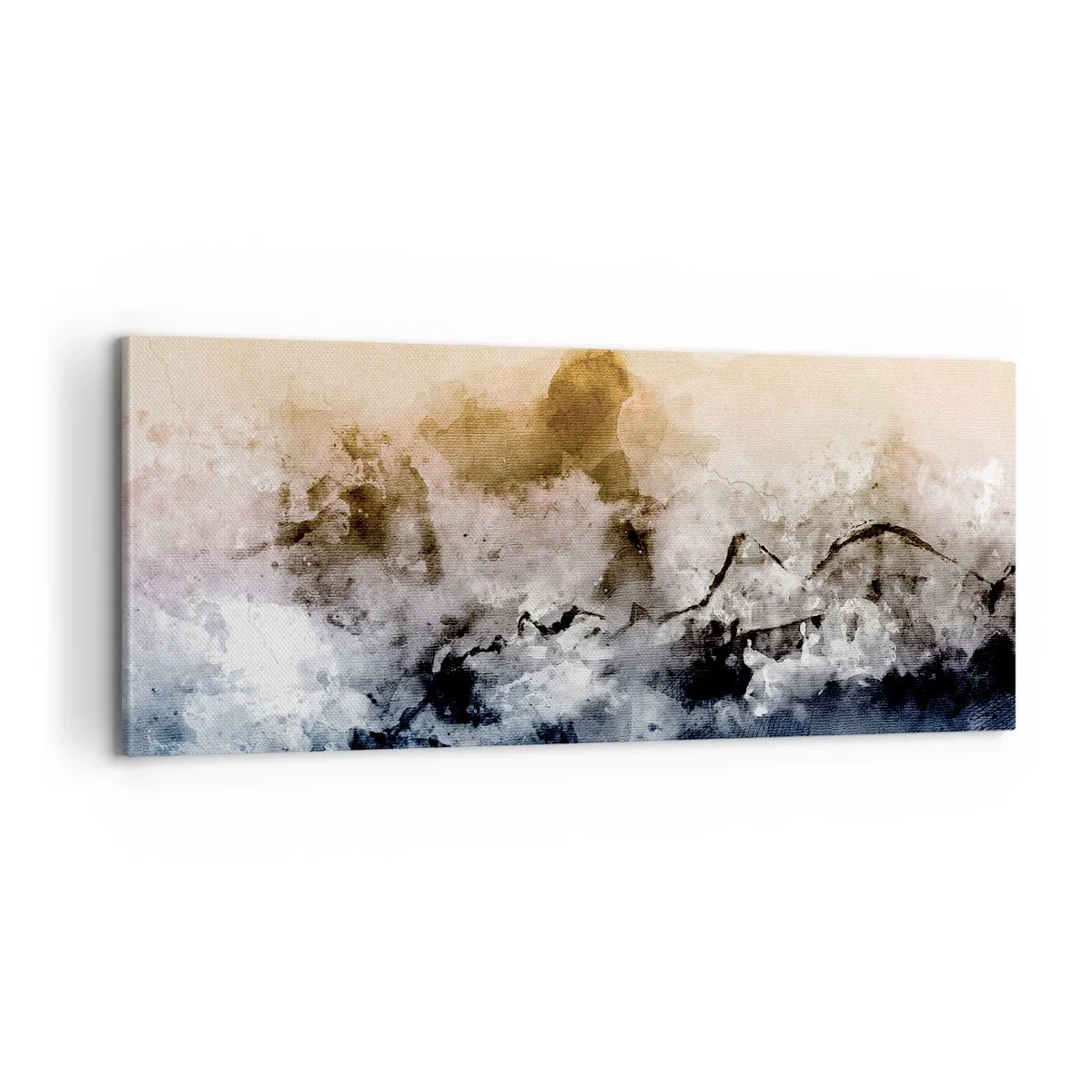 Bild auf Leinwand - Leinwandbild - In einer Nebelwolke ertrunken - 100x40 cm