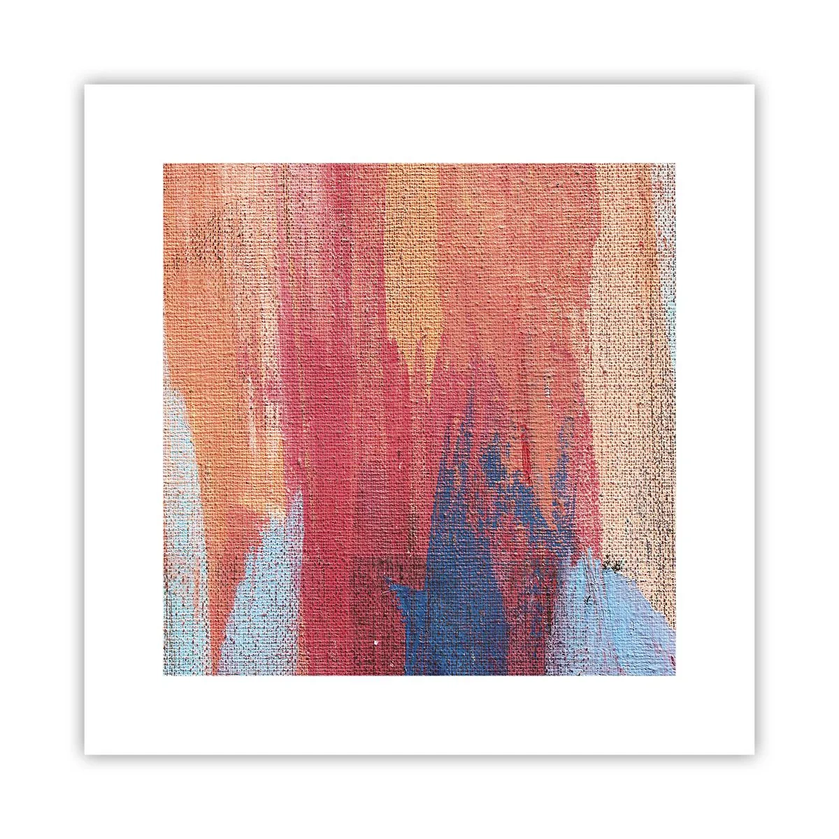 Poster - Renne den Regenbogen hinunter - 30x30 cm