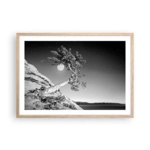 Poster in einem Rahmen aus heller Eiche - Siegreiche Kämpferin - 70x50 cm