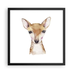 Poster in einem schwarzem Rahmen - Die Natur der Unschuld - 40x40 cm