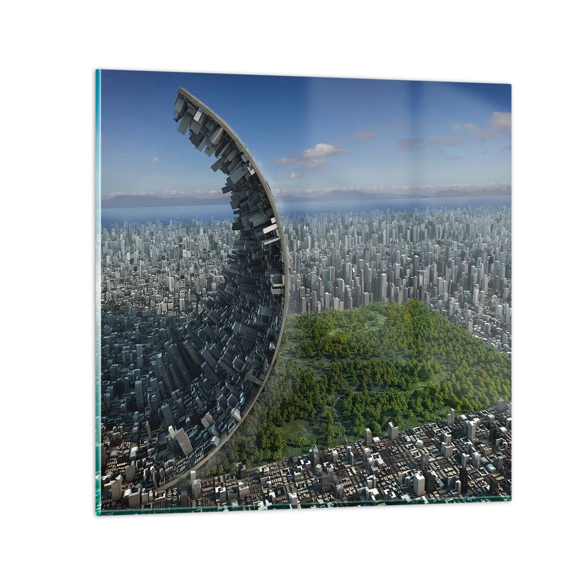 Glasbild - Bild auf glas - Die Natur ist ewig - 50x50 cm