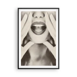 Poster in einem schwarzem Rahmen - Ich komme schon! - 61x91 cm