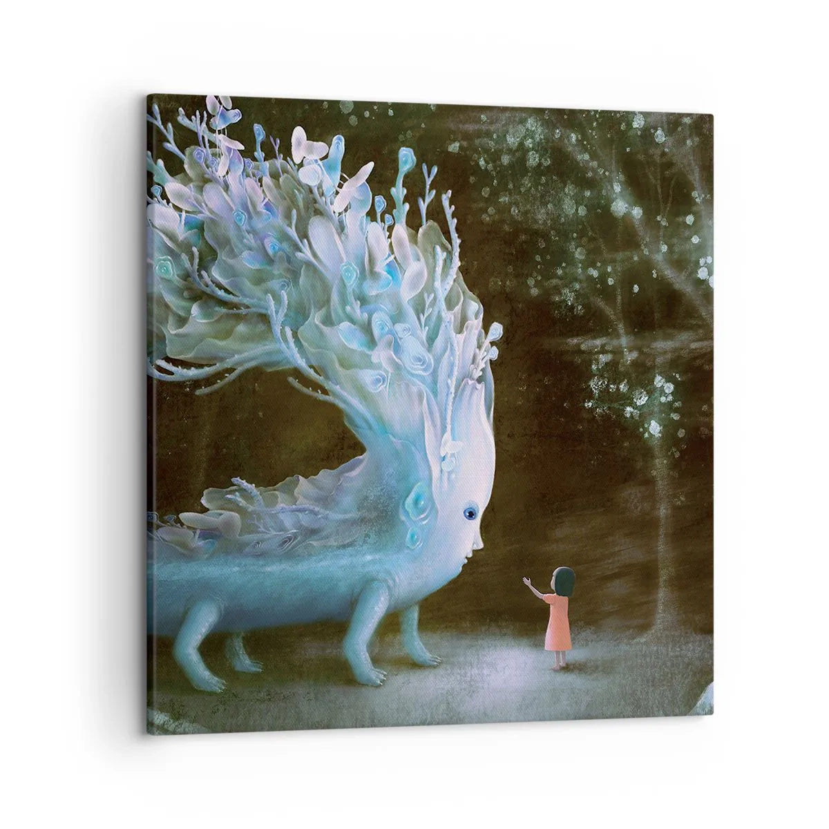 Bild auf Leinwand - Leinwandbild - Fantastisches Treffen - 50x50 cm