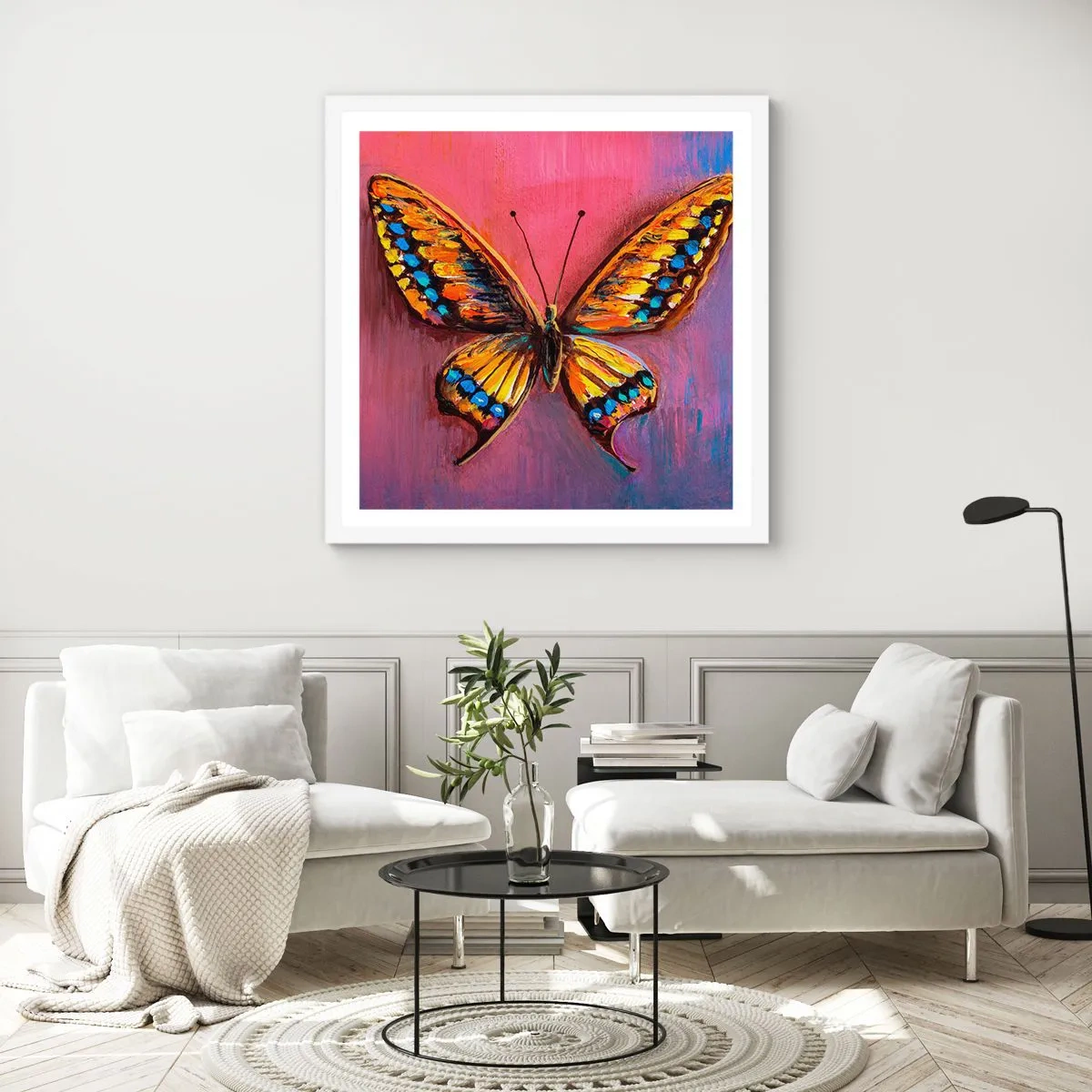 Poster in einem weißen Rahmen - Ein Juwel der Natur - 50x50 cm