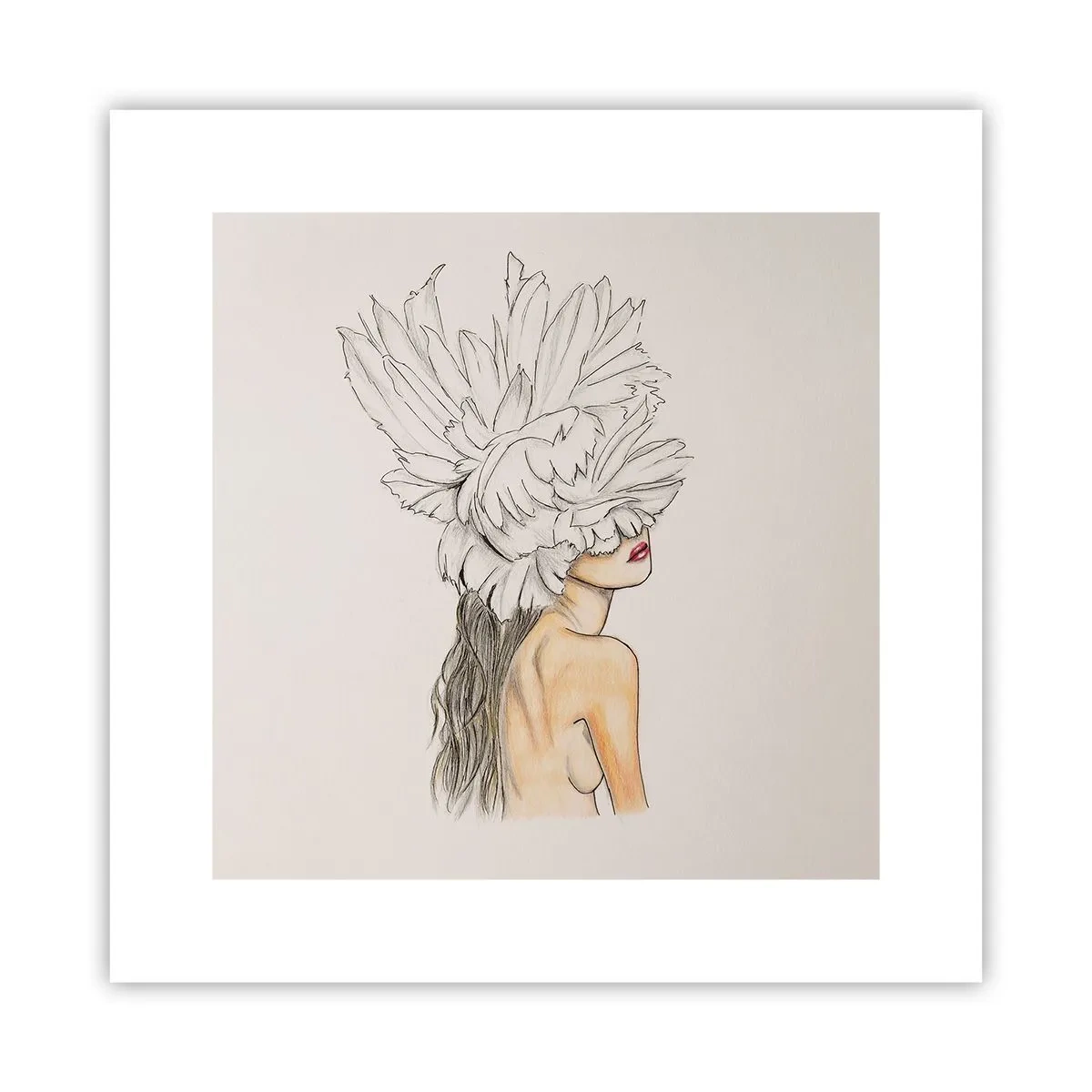 Poster - Gekrönte Schönheit - 30x30 cm