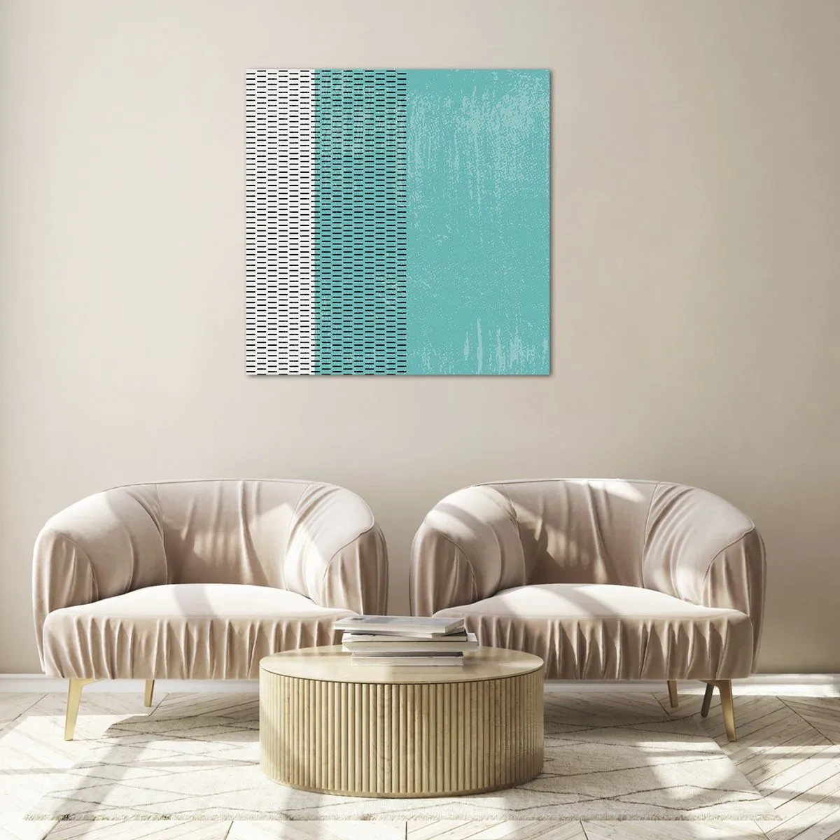 Glasbild - Bild auf glas - Eine ausgewogene Komposition - 50x50 cm