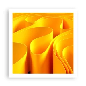 Poster - Wie Sonnenwellen - 60x60 cm