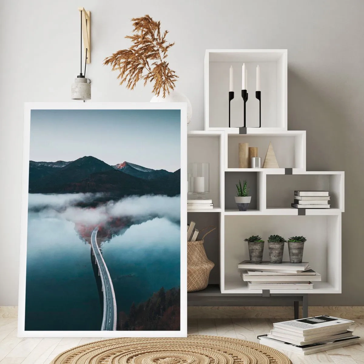 Poster - Über Wasser so glatt wie ein Spiegel - 61x91 cm