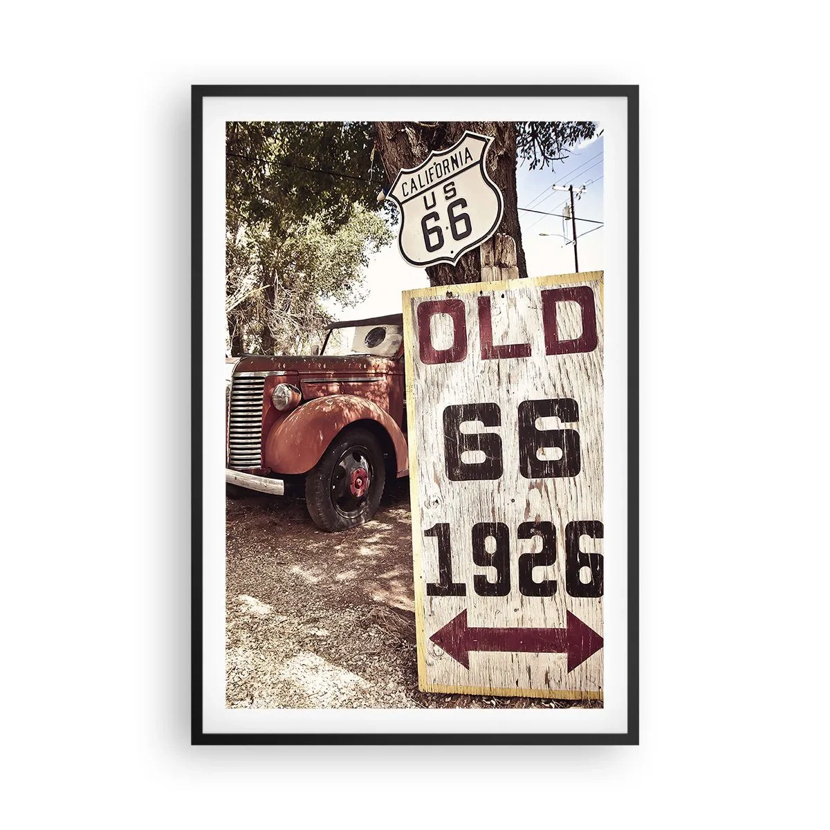 Poster in einem schwarzem Rahmen - Die Legende der amerikanischen Provinz - 61x91 cm