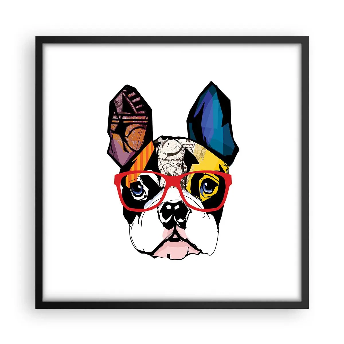 Poster in einem schwarzem Rahmen - Intellektuelle - 50x50 cm