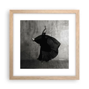 Poster in einem Rahmen aus heller Eiche - Leidenschaftlicher Gürtel - 30x30 cm