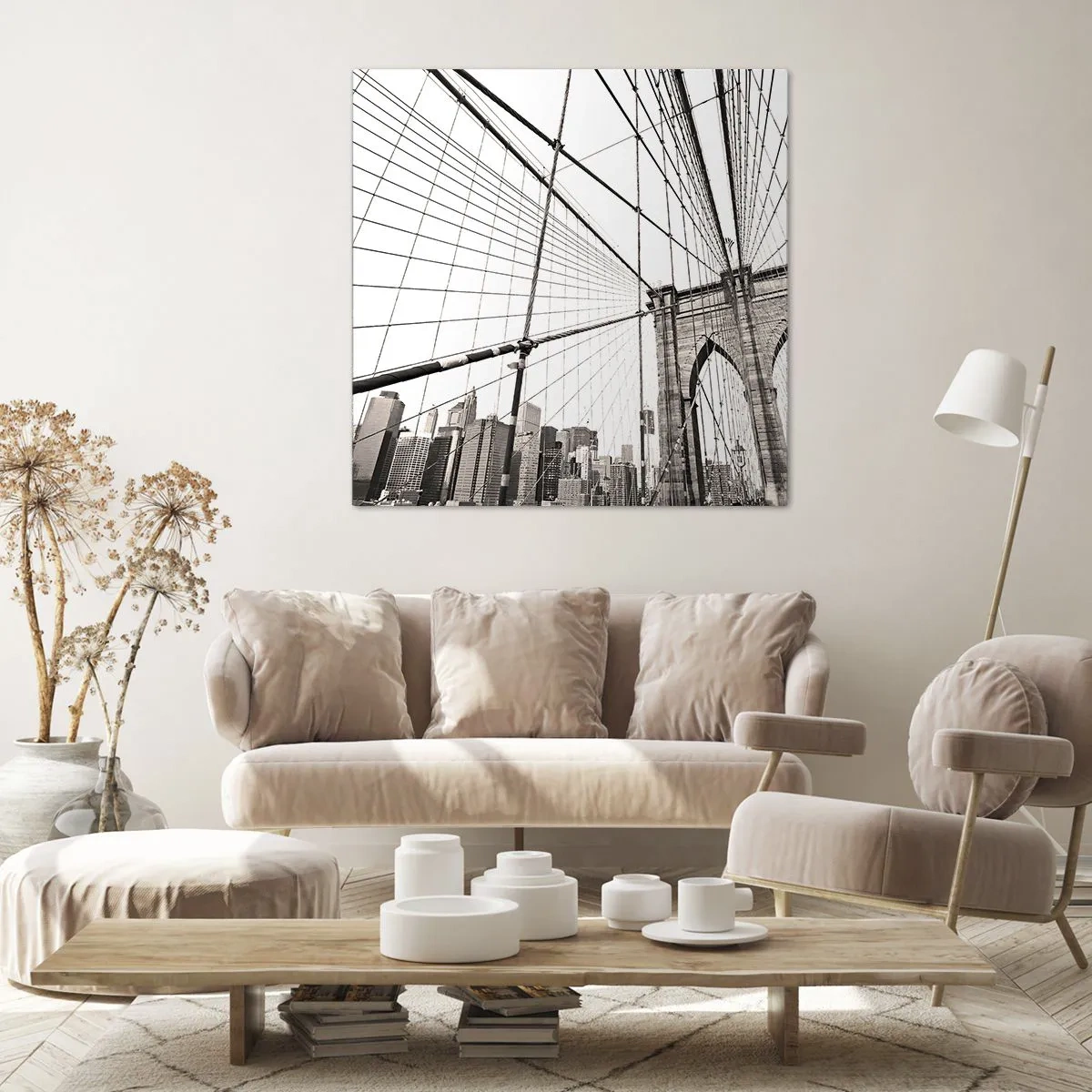 Bild auf Leinwand - Leinwandbild - New Yorker Kathedrale - 70x70 cm