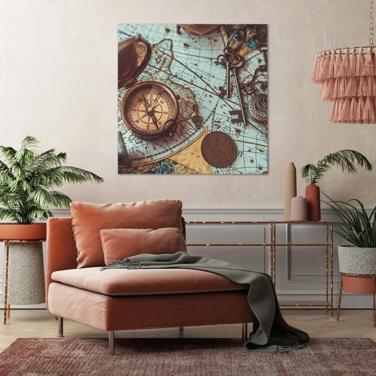 Bild auf Leinwand - Leinwandbild - Für den Abenteurer - 50x50 cm