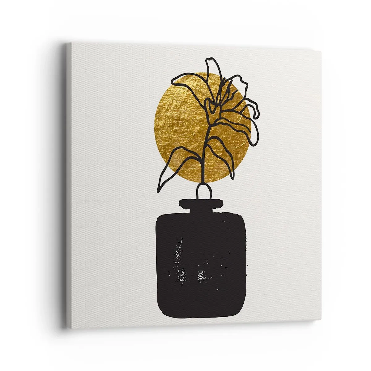 Bild auf Leinwand - Leinwandbild - Schönheit ist Gold wert - 40x40 cm