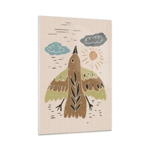 Glasbild - Bild auf glas - Guten Flug - 70x100 cm