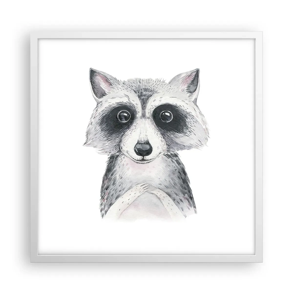 Poster in einem weißen Rahmen - Ein Moment zum Bewegen - 50x50 cm