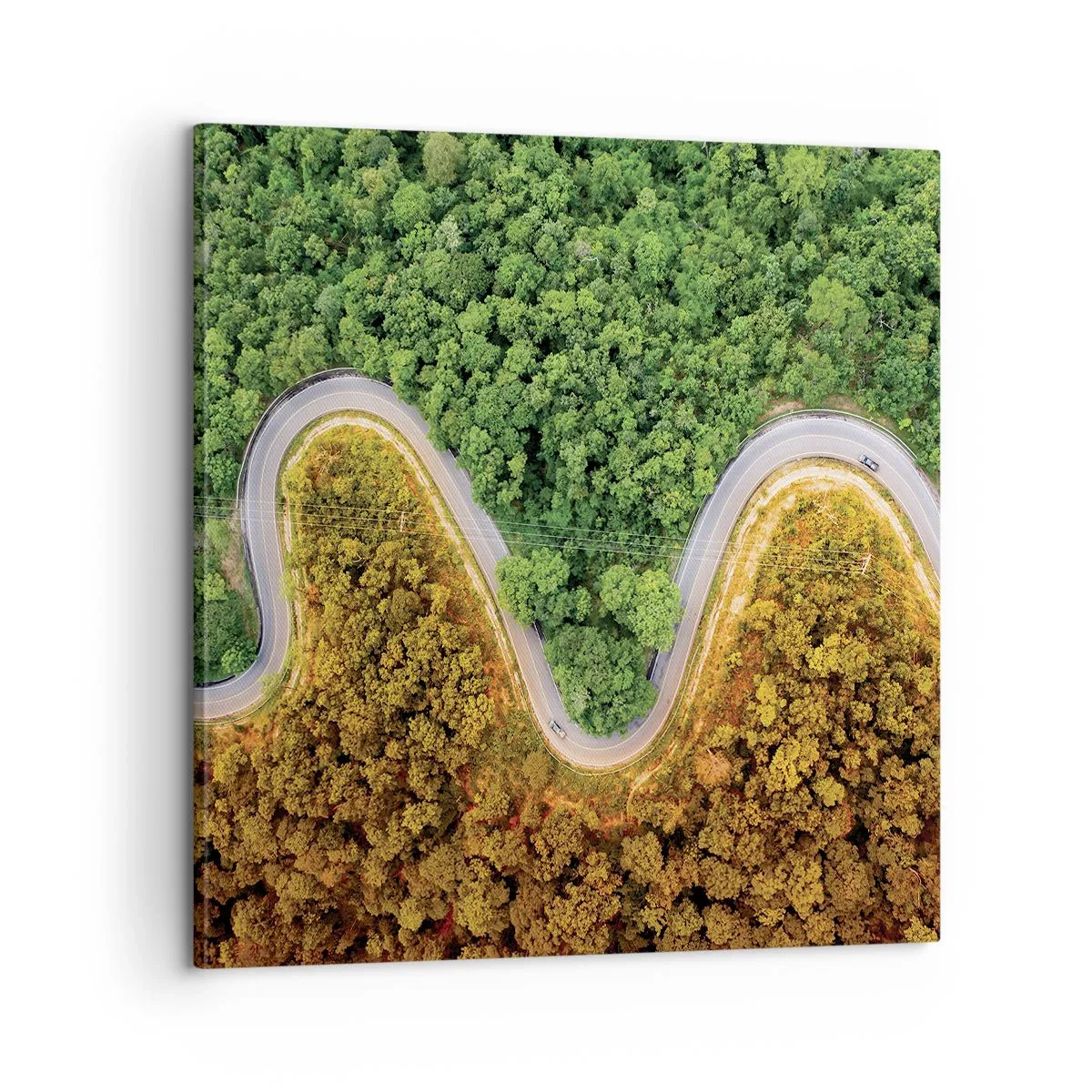 Bild auf Leinwand - Leinwandbild - Grenzen und Durchbrüche - 60x60 cm