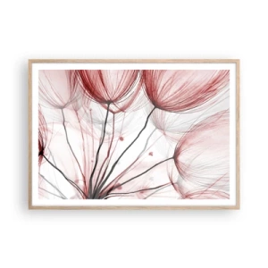 Poster in einem Rahmen aus heller Eiche - Vor der Abfahrt - 100x70 cm