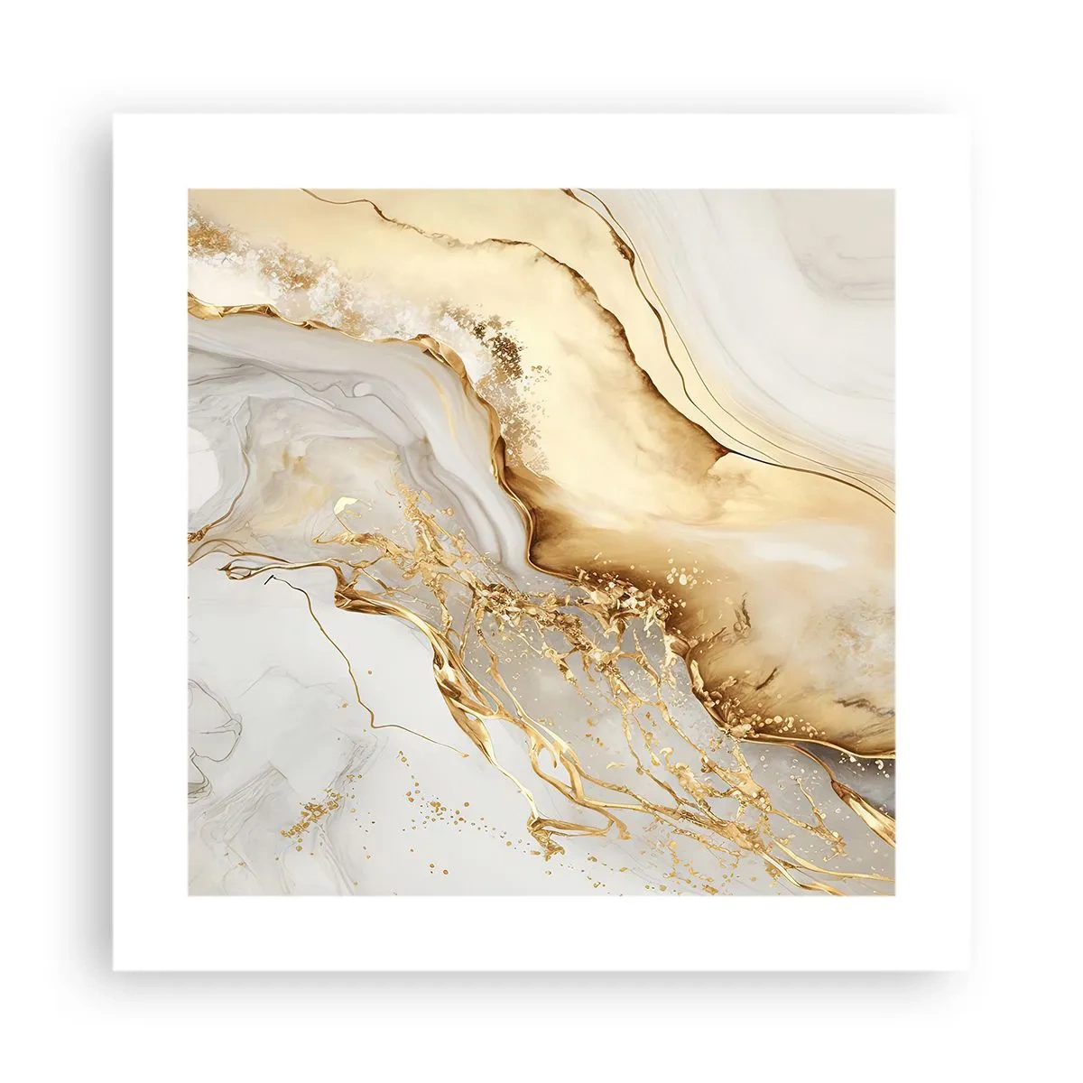 Poster - Abstraktion: Schönheit und Güte - 40x40 cm