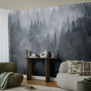 Selbstklebende Fototapete Deluxe Sticker - Walddämmerung - Landschaft, Wald, Natur - 400x280 cm