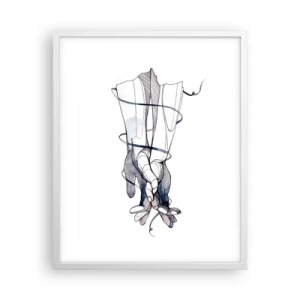 Poster in einem weißen Rahmen - Touch-Studie - 40x50 cm