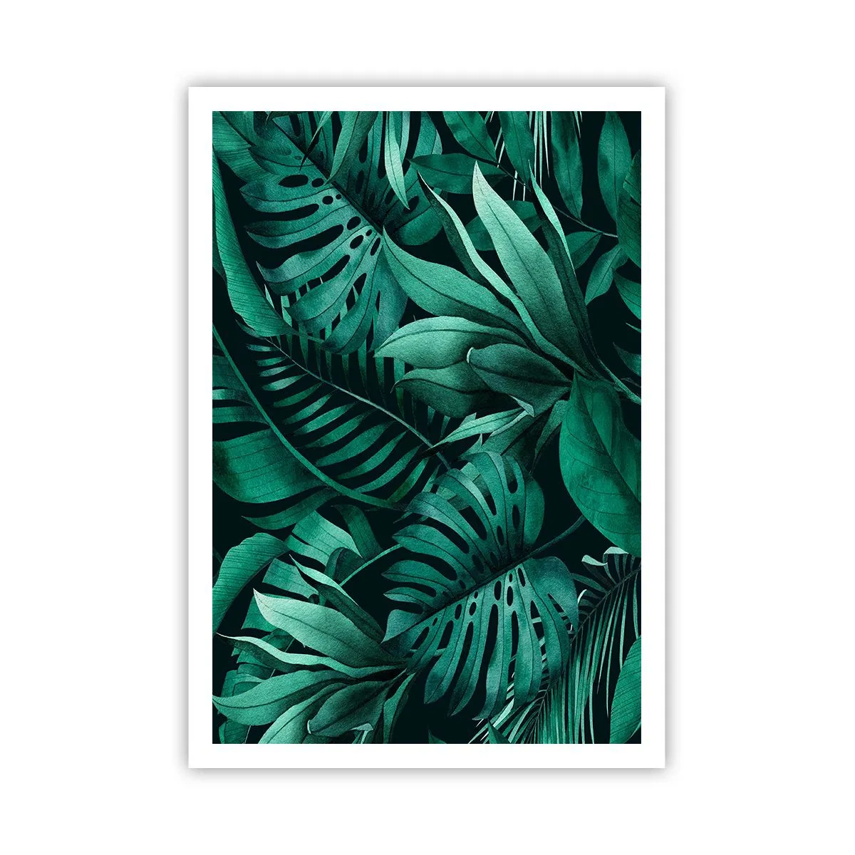 Poster - Die Tiefe des tropischen Grüns - 70x100 cm