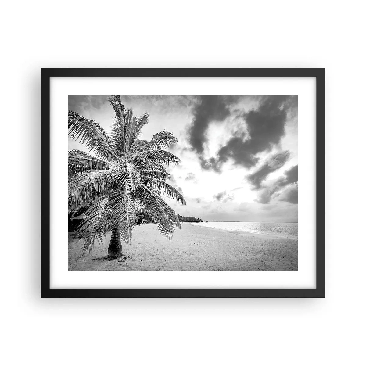 Poster in einem schwarzem Rahmen - Wenn du dich nach Einsamkeit sehnst ... - 50x40 cm