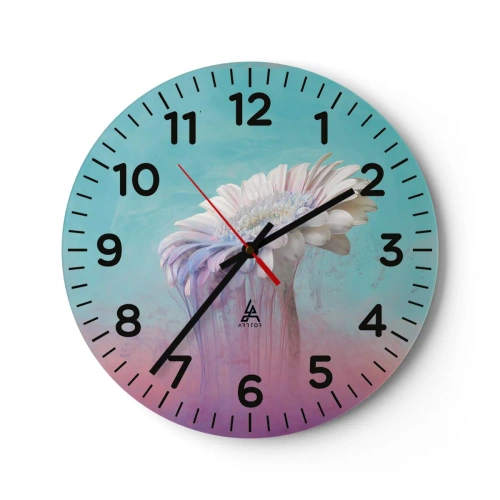 Wanduhr - Glasuhr - Blumenunterwelt - 30x30 cm