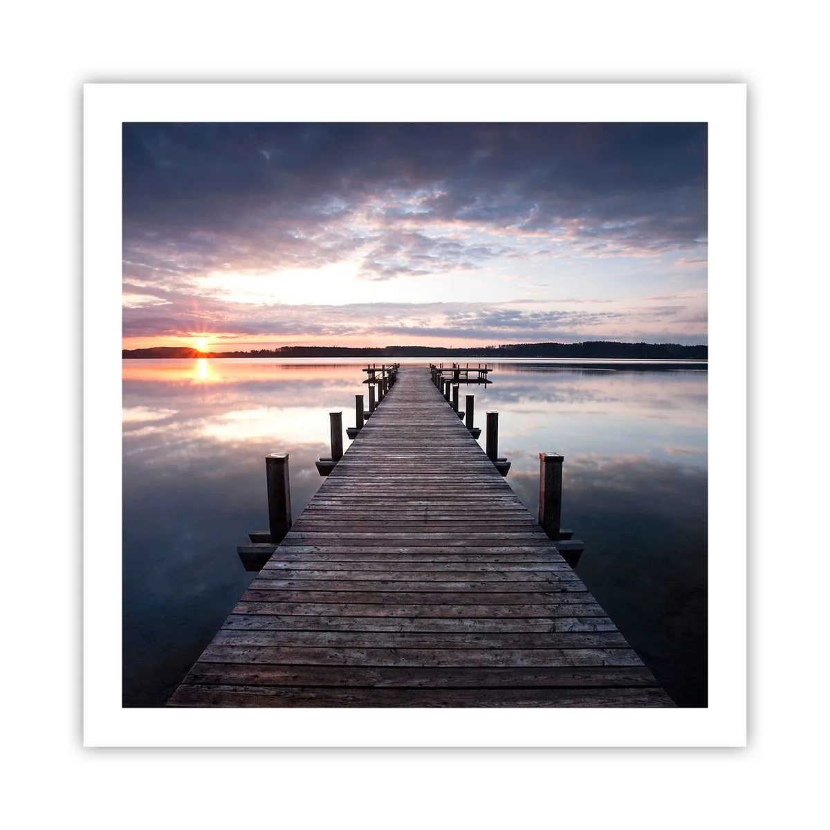 Poster - Eine stille Grenze zwischen Tag und Nacht - 60x60 cm