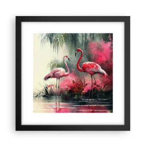 Poster in einem schwarzem Rahmen - Lektion in natürlicher Anmut - 30x30 cm