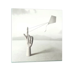 Glasbild - Bild auf glas - Kraftprobe - 40x40 cm