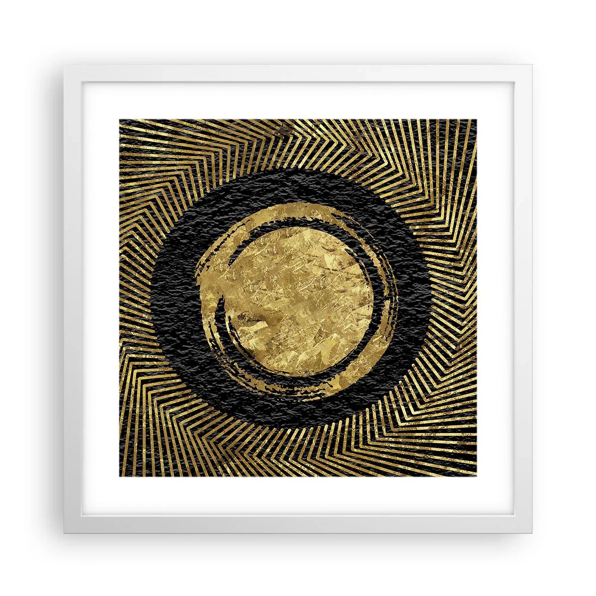 Poster in einem weißen Rahmen - Glamour-Komposition - 40x40 cm