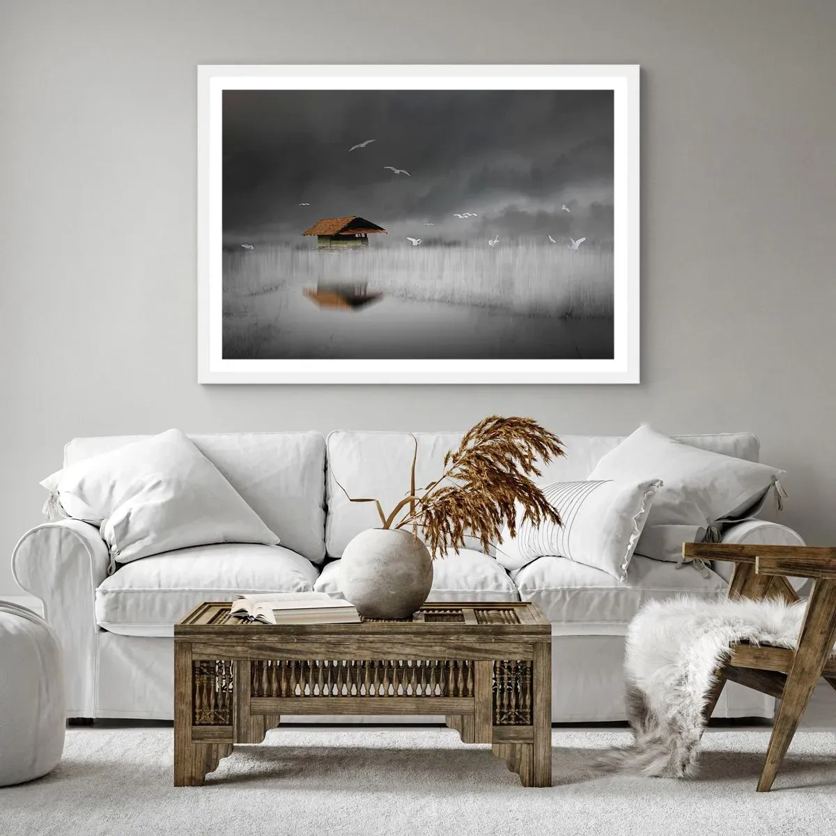 Poster in einem weißen Rahmen - Schutz vor Regen - 40x30 cm