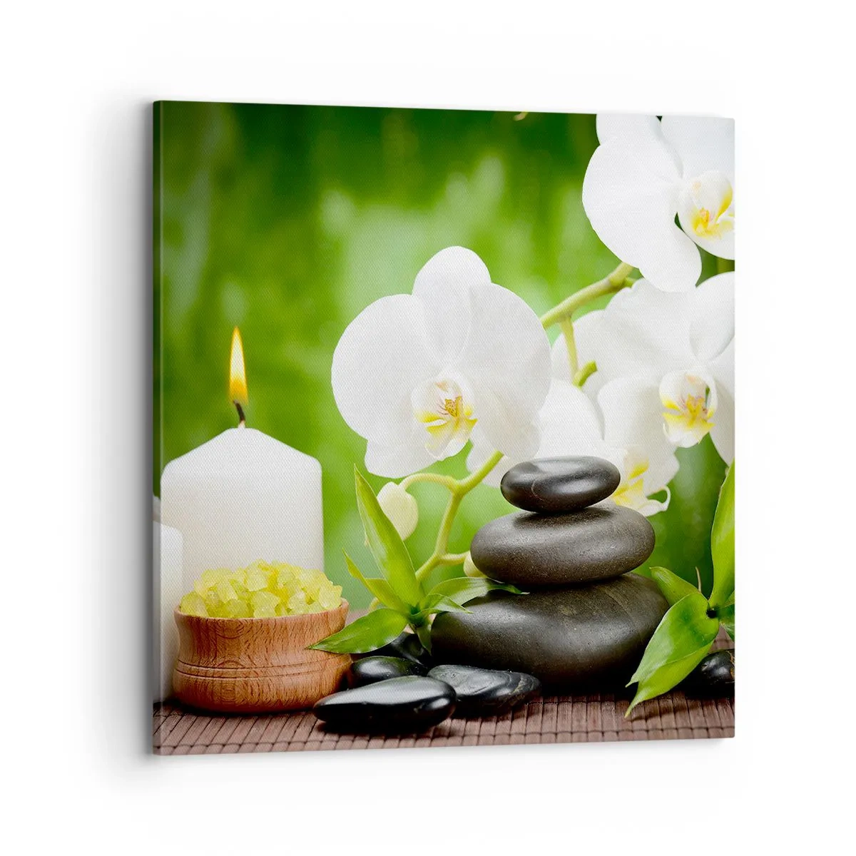 Bild auf Leinwand - Leinwandbild - Duftige, blumige, zarte Berührung - 70x70 cm