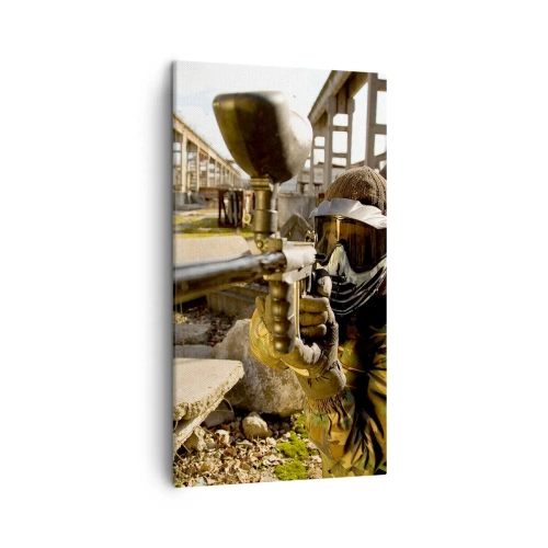 Bild auf Leinwand - Leinwandbild - Auch du kannst ein Held werden - 45x80 cm