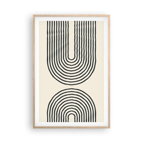 Poster in einem Rahmen aus heller Eiche - In einem Moment ... - 61x91 cm