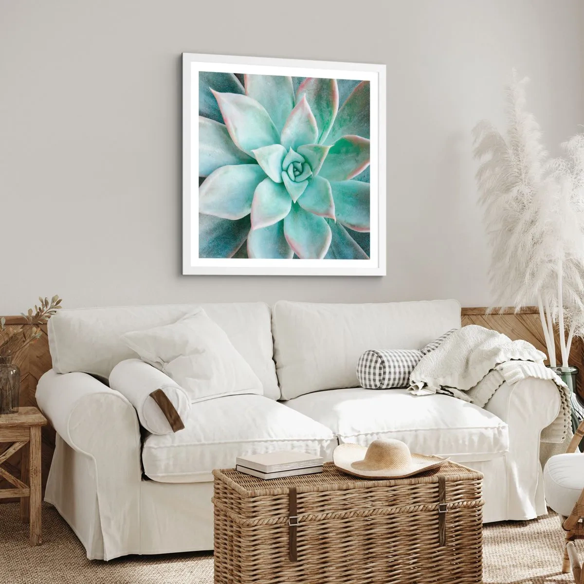 Poster in einem weißen Rahmen - Das Herz der Wüste - 30x30 cm