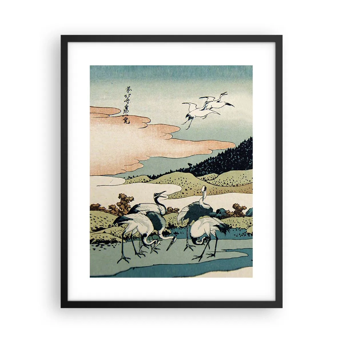 Poster in einem schwarzem Rahmen - Im japanischen Geist - 40x50 cm